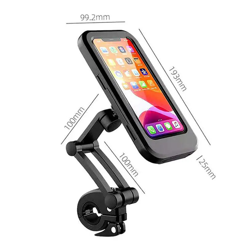 【🔥Year-end Clearance】📱 360° adjustable waterproof phone holder, stable and firm, suitable for bicycles 🚴‍♂️, motorcycles 🏍️ and electric scooters ⚡ | Touch support!