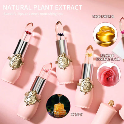 【🔥HOT SALE】6 Pcs/Set Flower Jelly Temperature Color Change Women Lipstick🌟