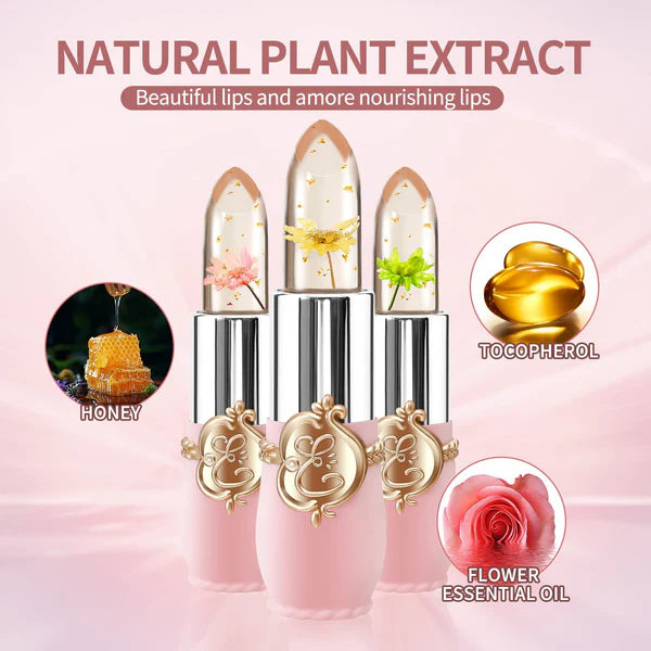 💕💕/6 Pcs/Set Flower Jelly Temperature Color Change Charming Women Lipstick /❤️