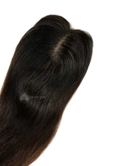 【🔥Hot Sale】Mini Scalp Topper  2x3 Silk Base Hair Topper | 100% human hair production