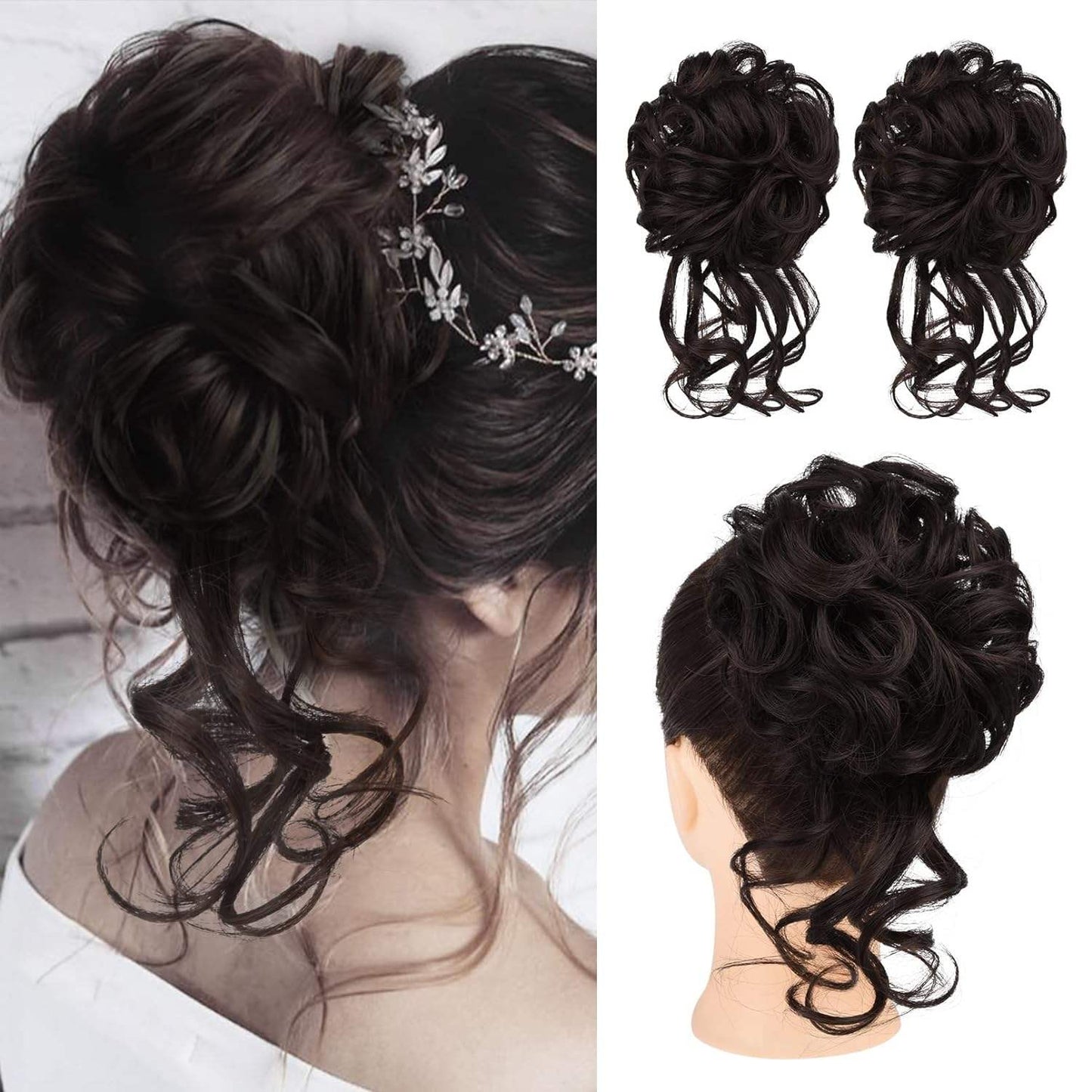 【🎁New Year Special】Messy Curly Hair Bun