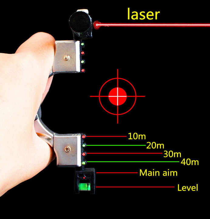 【🔥HOT SALE】Outdoor Shooting Multi-Color Resin Laser Slingshot Precision Hunting Package Competitive Sports Entertainment Catapult🎁