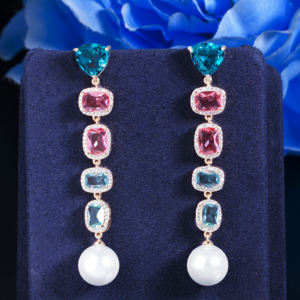 💎Radiant Beauty, Illuminating Elegance/Elegant Gemstone Earrings with Graceful Charm✨